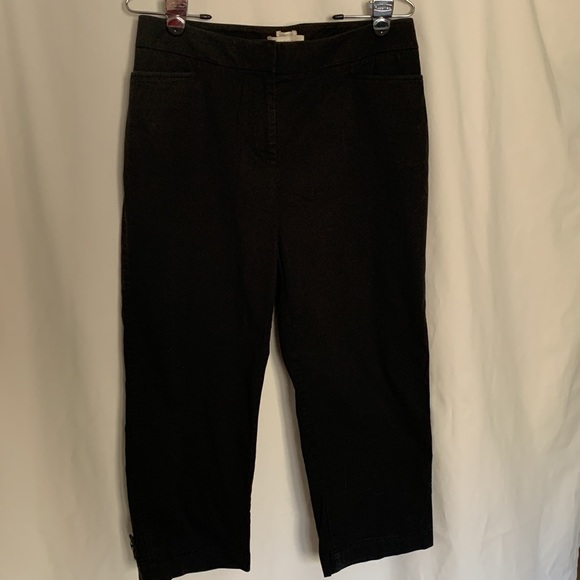 Talbots Summer black crop pants size 8 - great price! - Picture 7 of 10